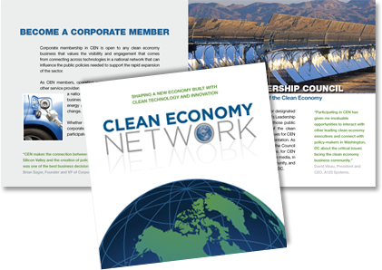 Clean Economy Network Membership Brochure